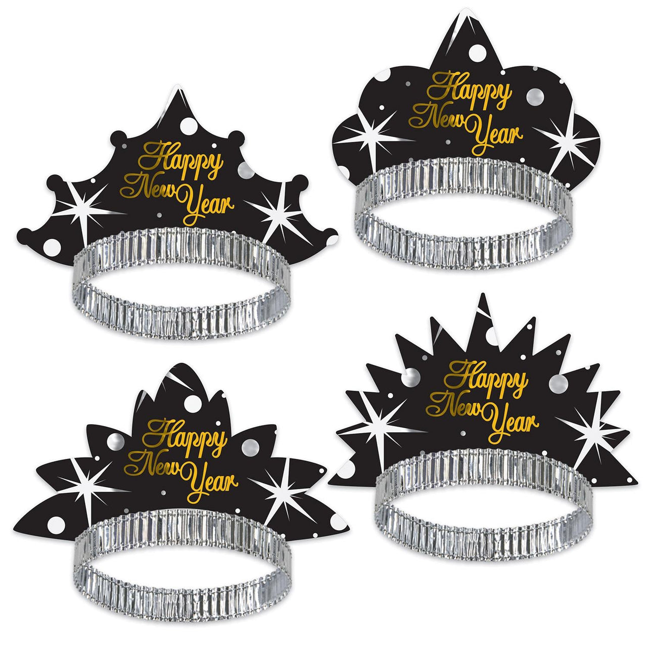 New Year's Eve Shimmer Tiara - Bulk 50 Pack