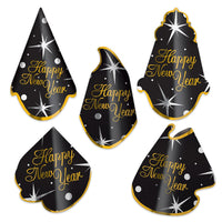 New Year's Eve Shimmer Hat Assortment - Bulk 50 Pack