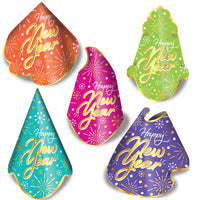 New Year's Eve Neon Burst Hat Assortment - Bulk 50 Pack