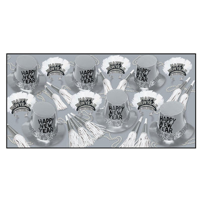 New Year's Eve Platinum Party Kit for 25 People