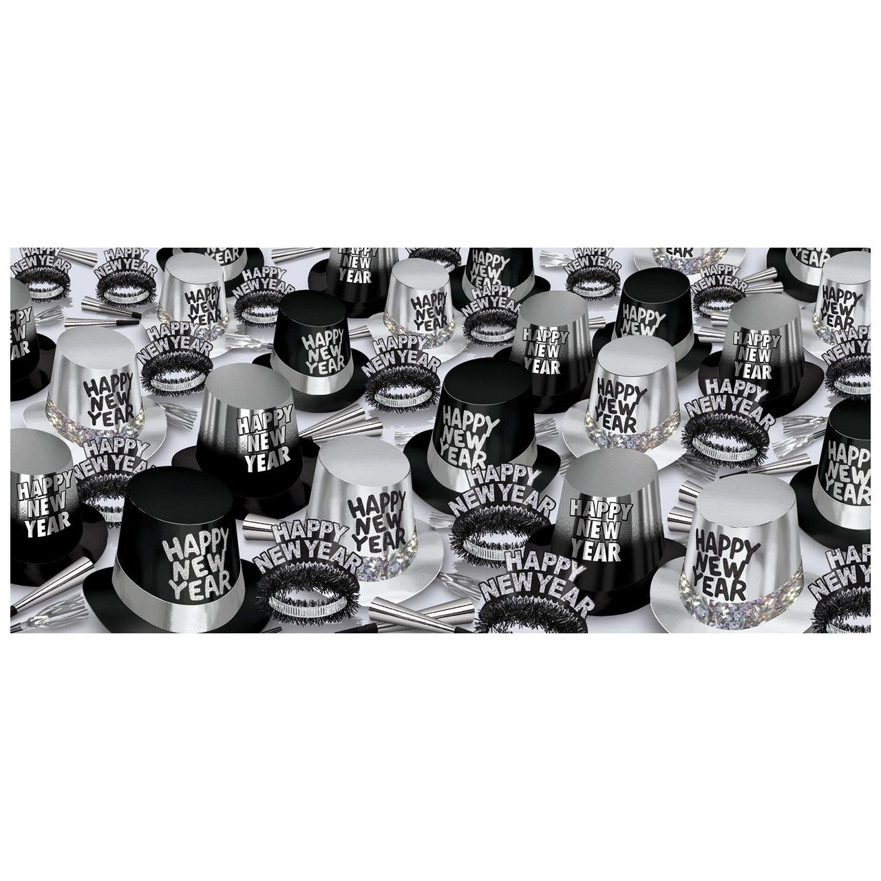 The Great New Year Party Kit for 300 People - Silver