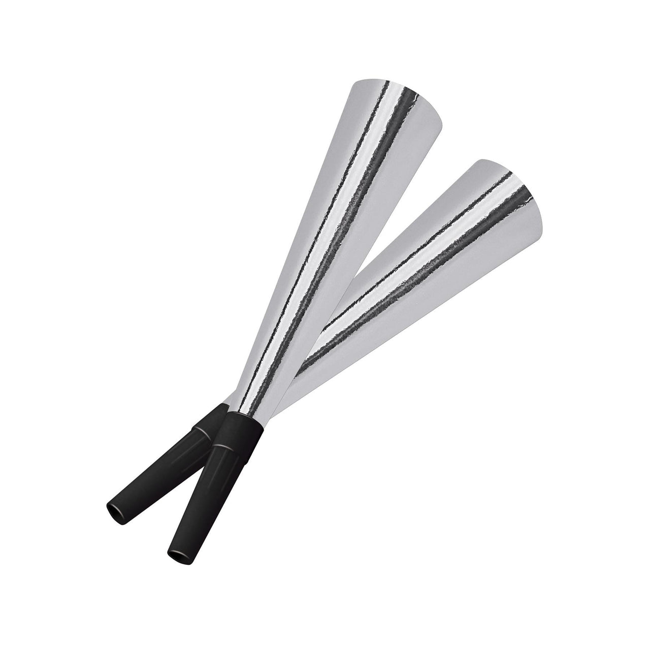 Sparkling Silver New Years Party Horns - Bulk 100 Pack