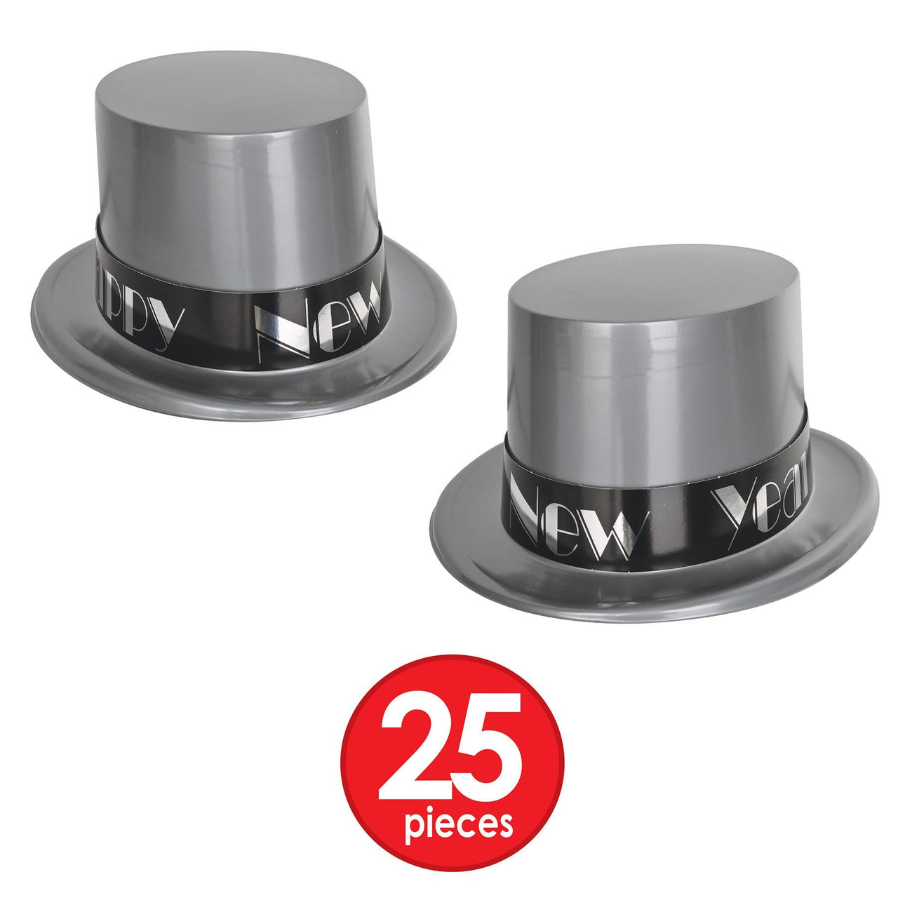 Simply Silver New Year's Eve Party Kit for 50 People