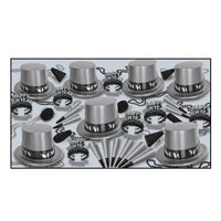 Simply Silver New Year's Eve Party Kit for 50 People