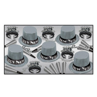 New Year's Eve Simply Silver Party Kit for 10