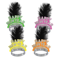 New Year's Eve Neon Swing Tiara - Bulk 50 Pack