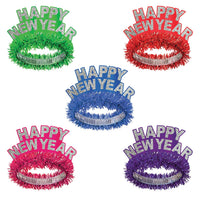 Happy New Year Regal Tiara - Bulk 50 Pack