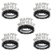 New Year's Eve Black/White Legacy Tiara - Bulk 50 Pack