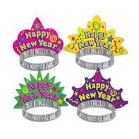 New Year's Eve Color-Brite Tiara - Bulk 50 Pack