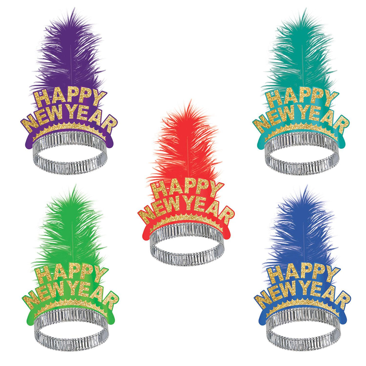 New Year's Eve Gold Coast Tiara - Bulk 50 Pack