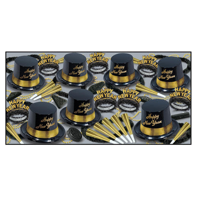 Gold Legacy New Year's Eve Party Kit for 50 People