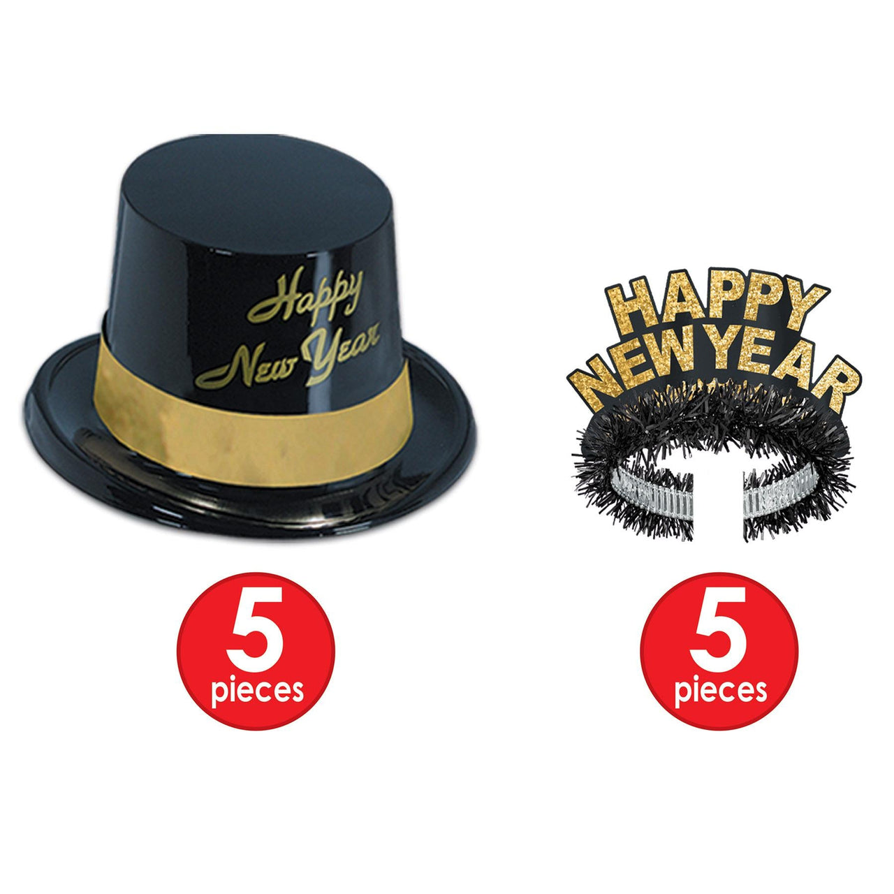 Gold Legacy New Year's Eve Party Kit for 10 People