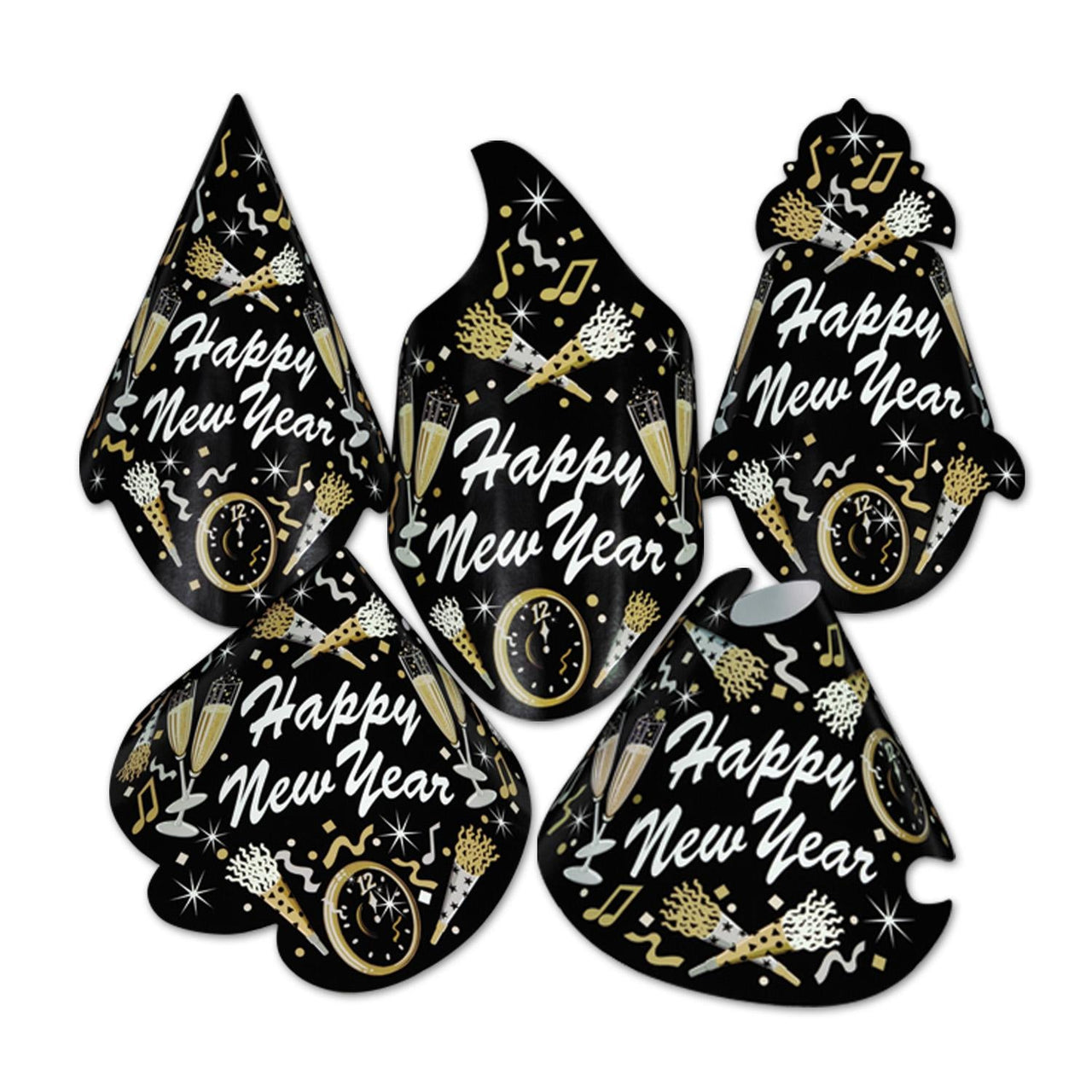 New Year Tymes New Year's Eve Party Hats - Bulk 50 Pack