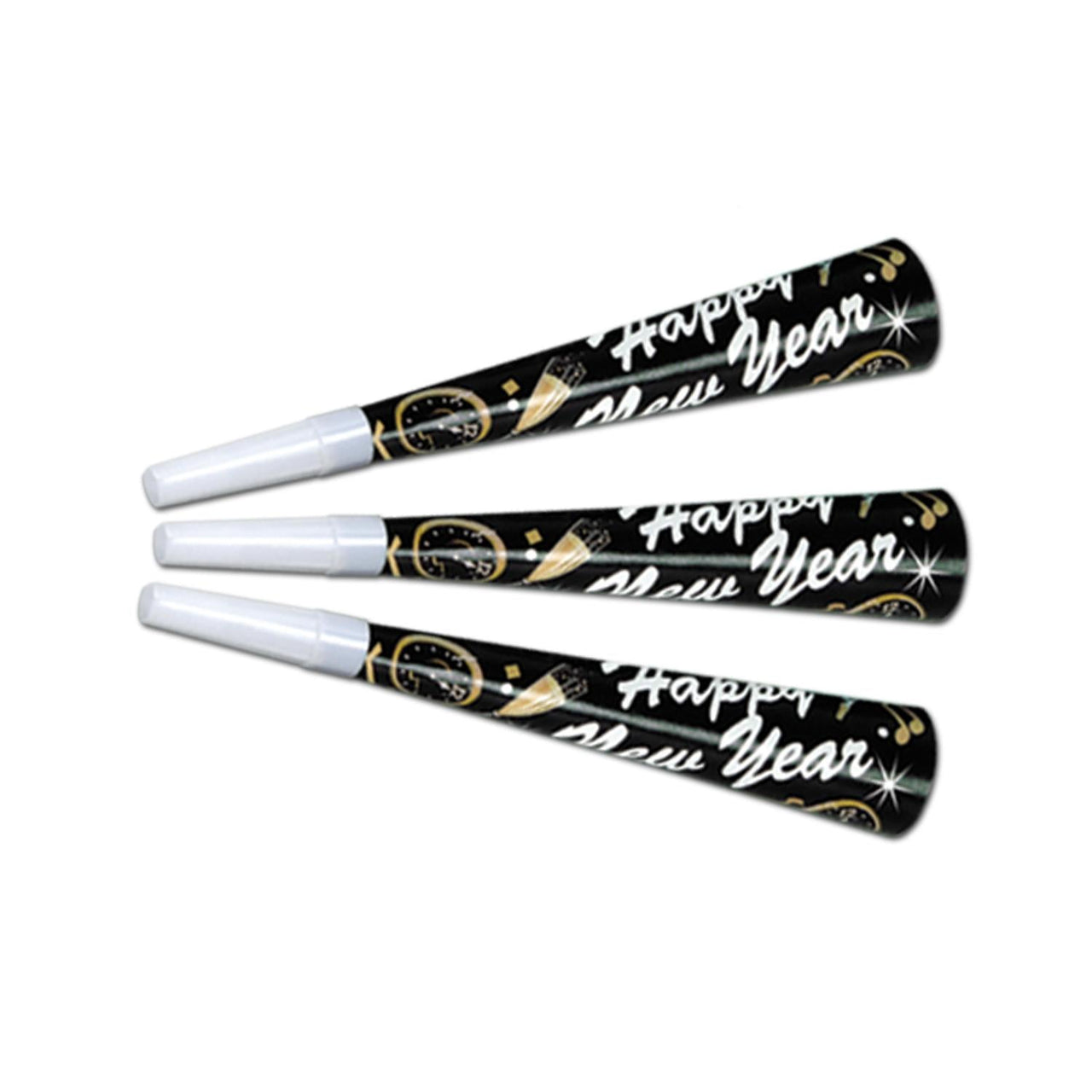 New Year Tymes Horns - Bulk 100 Pack