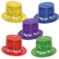 New Year Star Topper Hats - Bulk 25 Pack