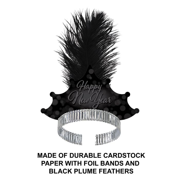 50 Pack Bulk Blackout New Year Tiara