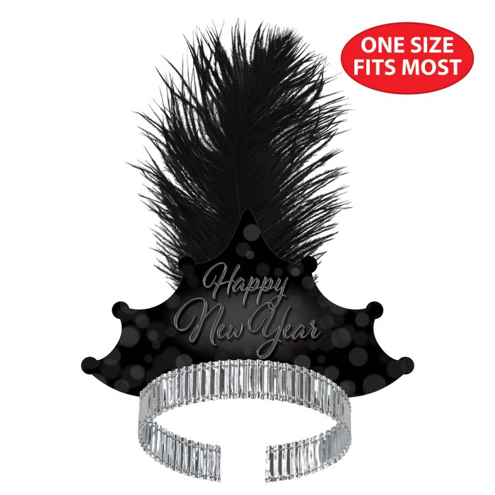 50 Pack Bulk Blackout New Year Tiara