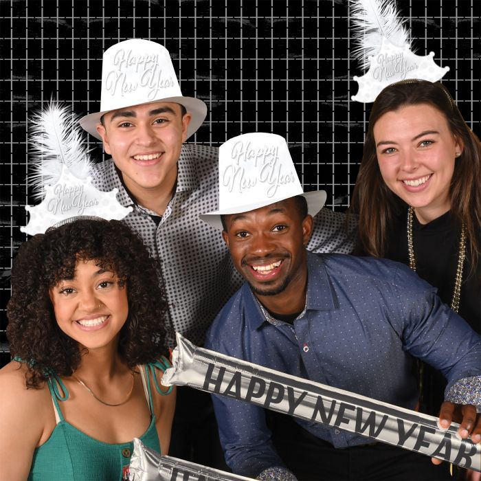 25 Pack Bulk Whiteout New Year Hi-Hat