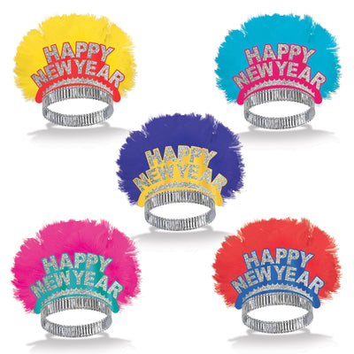 Happy New Year Bird Of Paradise Tiara - Bulk 50 Pack