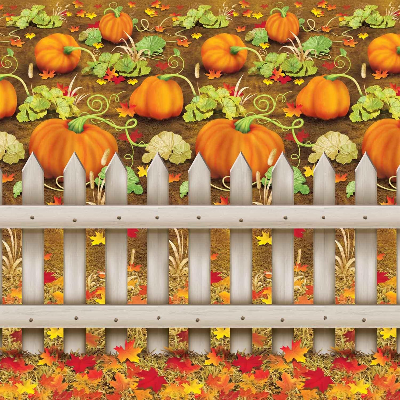 Thanksgiving Pumpkin Patch Backdrop - Bulk 6 Pack