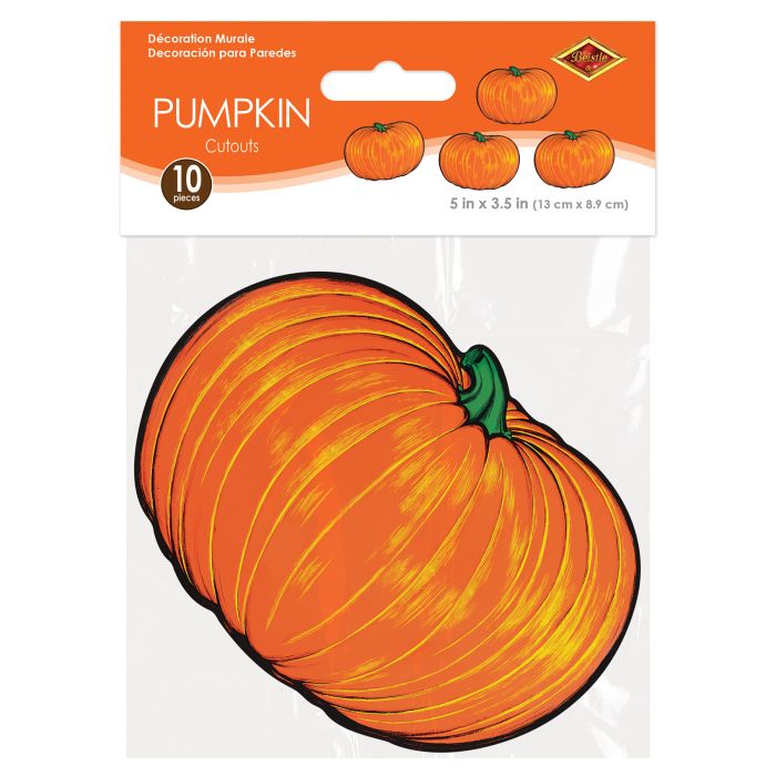 240 Pack Bulk Mini Pumpkin Cutout Decorations