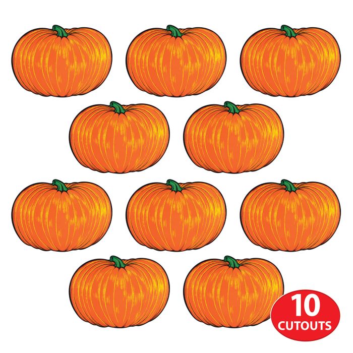 240 Pack Bulk Mini Pumpkin Cutout Decorations