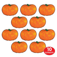 240 Pack Bulk Mini Pumpkin Cutout Decorations