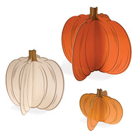 3-D Pumpkin Centerpieces - Bulk 36 Pack