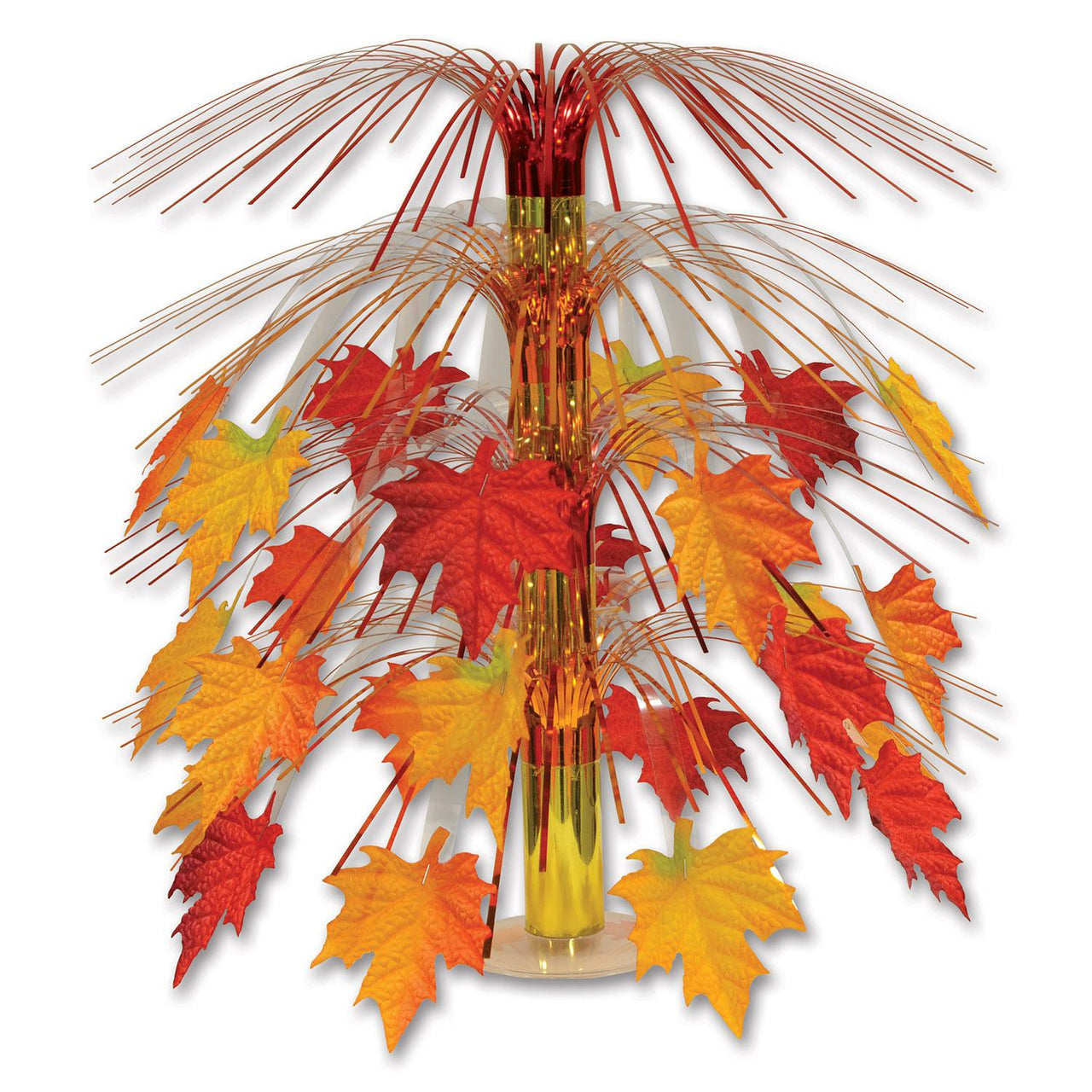 Thanksgiving Fabric Fall Leaves Cascade Centerpiece - Bulk 6 Pack