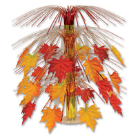 Thanksgiving Fabric Fall Leaves Cascade Centerpiece - Bulk 6 Pack