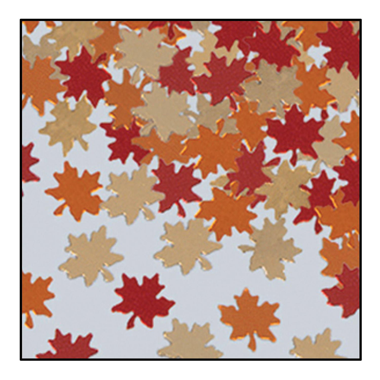 Thanksgiving Confetti Autumn Leaves copper - gold - red (1 Oz per Pack) - Bulk/12 Packs