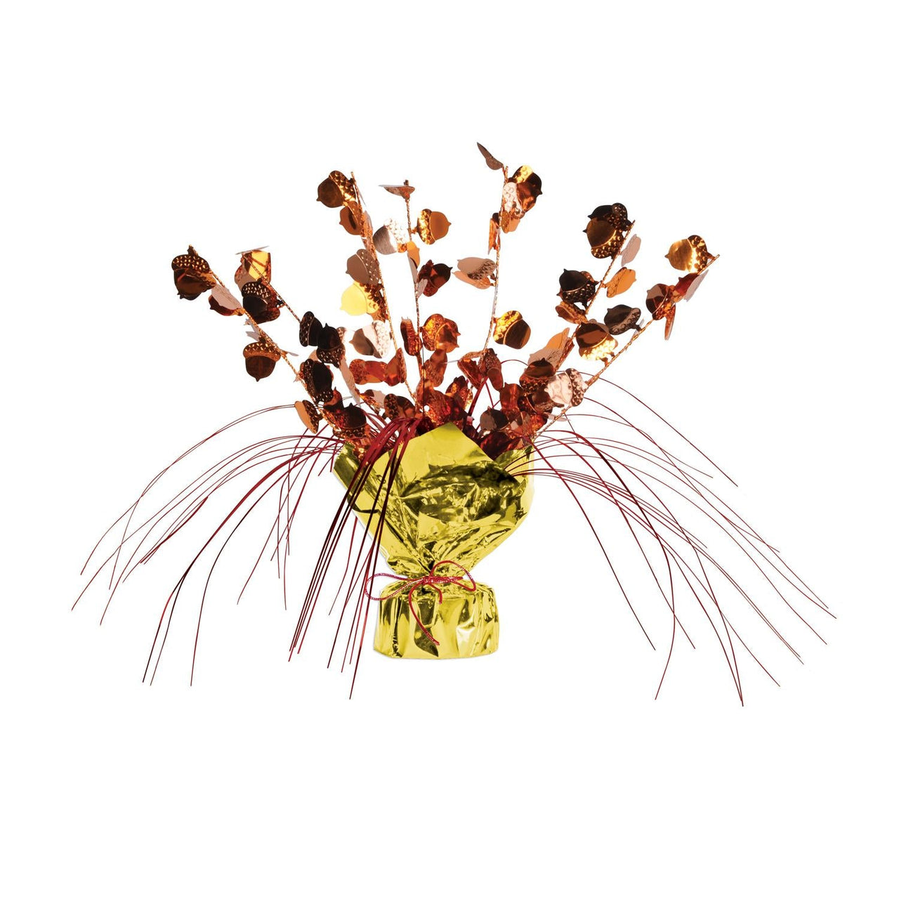 Thanksgiving Acorn Gleam 'N Spray Centerpiece - Bulk 12 Pack