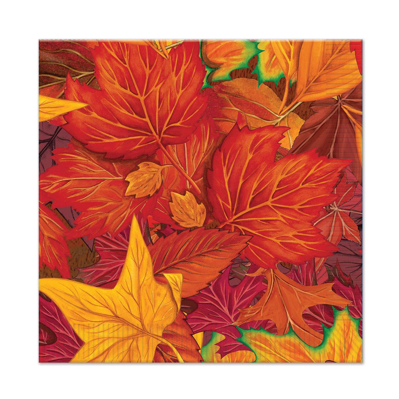 Thanksgiving Fall Leaf Beverage Napkins - Bulk 192 Pack