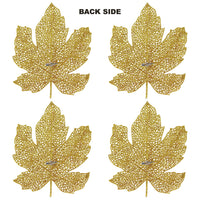 Beistle Glittered Fall Leaves (Case of 48)