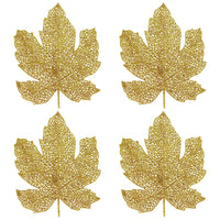 Thanksgiving Glittered Fall Leaves - Bulk/48 Leaves