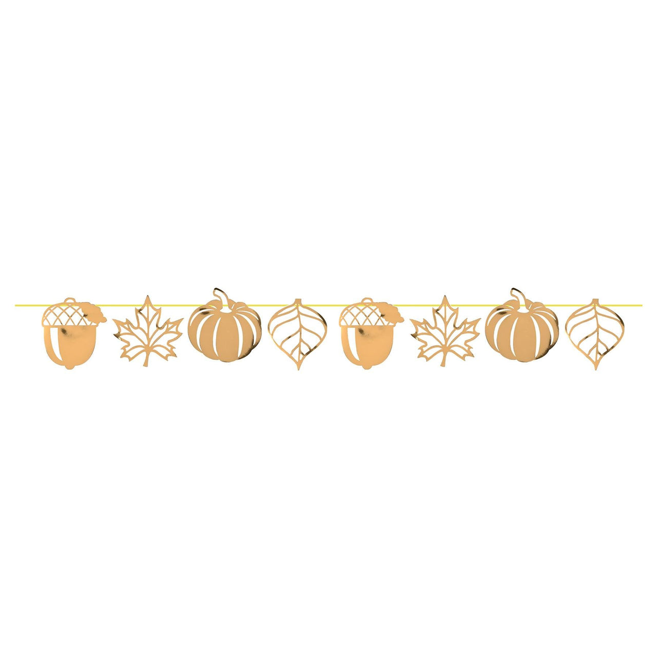 Thanksgiving Foil Die-Cut Fall Streamer - Bulk 12 Pack