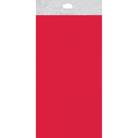 Classic Red Plastic Tablecover 54