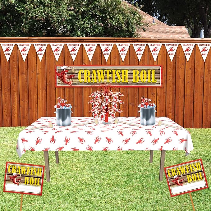 Mardi Gras Crawfish Boil Banner