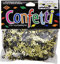 6 Pack Bulk Congrats/Caps Graduation Party Confetti (0.5 Oz/Pkg)
