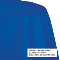 Cobalt Round Polylined TIssue Tablecover, 82