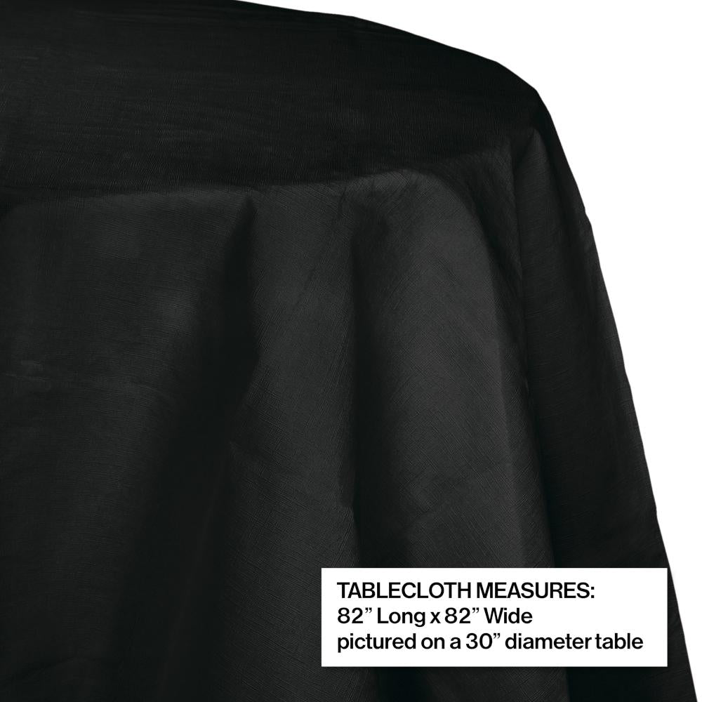 12ct Bulk Black Velvet Round Paper Table Covers