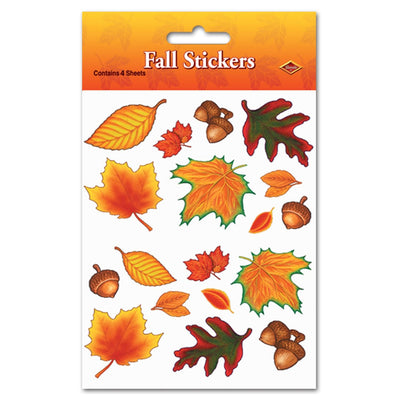 Thanksgiving Fall Leaf Stickers - Bulk/48 Sticker Sheets