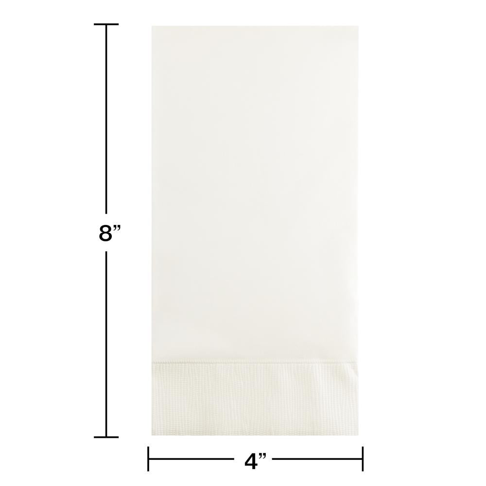 192 pc Bulk White 3 Ply Guest Towels
