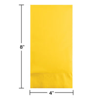 192ct Bulk School Bus Yellow 3 Ply Guest Towels