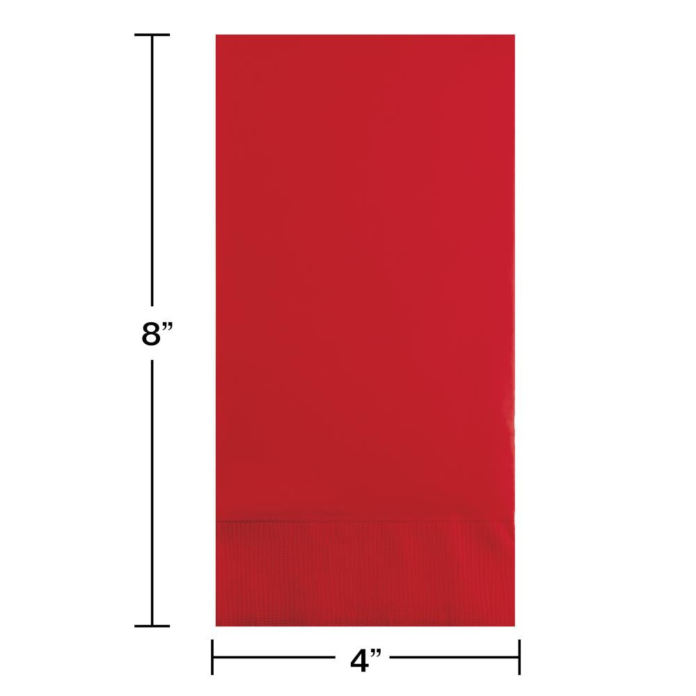 Classic Red Guest Towel, 3 Ply, 16 ct Party Decoration