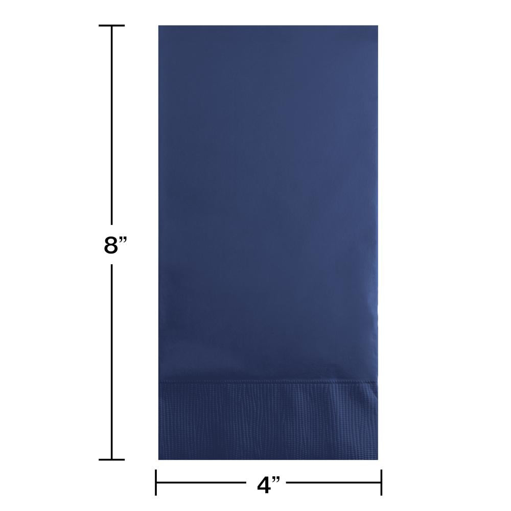 Navy Guest Towel, 3 Ply (16/Pkg)