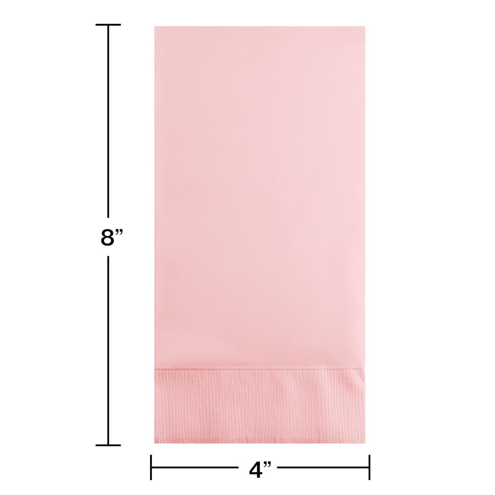 Classic Pink Guest Towel, 3 Ply (16/Pkg)