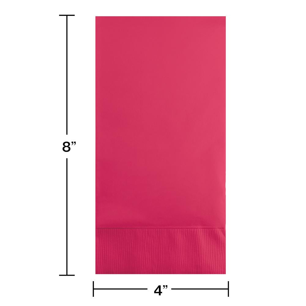 192ct Bulk Hot Magenta 3 Ply Guest Towels