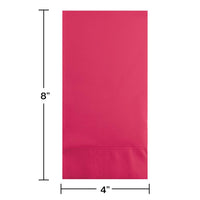 192ct Bulk Hot Magenta 3 Ply Guest Towels