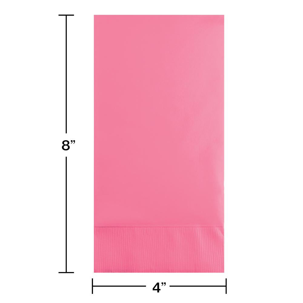 192ct Bulk Candy Pink 3 Ply Guest Towels